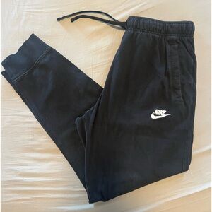 Nike Sportswear Club jersey cotton joggers men size M. Black.